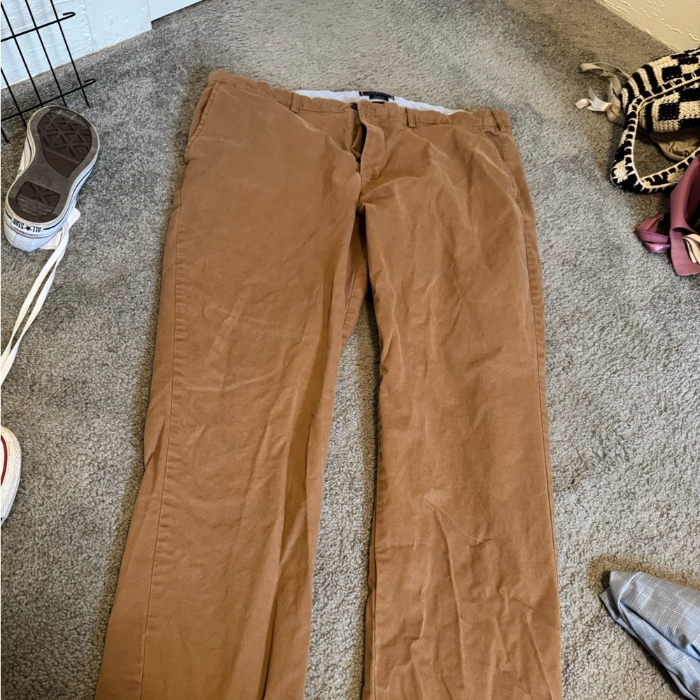 Brown Casual Pants